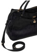 Thumbnail Sac porté mains noir à motifs monogrammes muni d'une fermeture à zip - Image 5