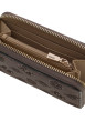 Thumbnail Portefeuille taupe à motif monogramme avec une fermeture à zip - Image 4