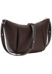 Thumbnail Sac marron uni à bandoulière réglable et muni d'une fermeture à zip - Image 2