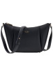 Thumbnail Sac noir uni à bandoulière réglable et muni d'une fermeture à zip