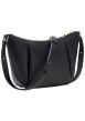 Thumbnail Sac noir uni à bandoulière réglable et muni d'une fermeture à zip - Image 2