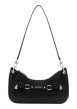 Thumbnail Sac à main porté épaule noir uni muni d'une fermeture à zip
