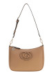 Thumbnail Sac à main porté épaule caramel uni muni d'une fermeture à zip