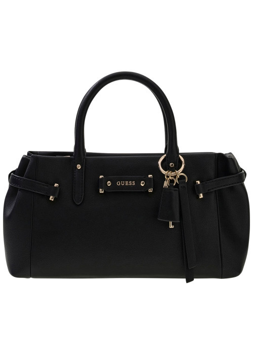 Sac porté mains noir uni muni d'une bandoulière...