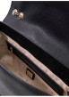 Thumbnail Sac à bandoulière noir uni muni d'une fermeture à rabat avec pression - Image 3