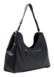 Thumbnail Sac à main porté épaule noir uni avec une fermeture à pression - Image 2