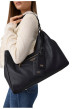 Thumbnail Sac à main porté épaule noir uni avec une fermeture à pression - Image 5