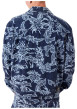 Thumbnail Surchemise bleue ornée de motifs floraux avec des manches longues - Image 2