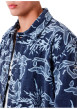 Thumbnail Surchemise bleue ornée de motifs floraux avec des manches longues - Image 4