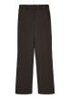 Thumbnail Pantalon chino chocolat uni avec une coupe droite muni d'un zip