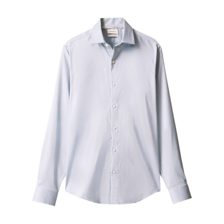 Chemise en coton bleu ciel à motifs avec une...