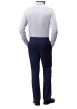 Thumbnail Chemise en coton bleu ciel à motifs avec une coupe slim et un col à revers - Image 4