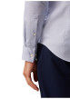 Thumbnail Chemise en coton bleu ciel à motifs avec une coupe slim et un col à revers - Image 5