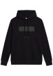 Thumbnail Sweat en coton noir à coupe droite avec une capuche et un logo brodé