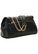 Thumbnail Sac à main porté épaule noir à imprimé monogramme avec une anse - Image 2