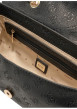 Thumbnail Sac à main porté épaule noir à imprimé monogramme avec une anse - Image 4
