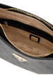 Thumbnail Sac à main porté épaule noir à imprimé monogramme avec une anse amovible - Image 3