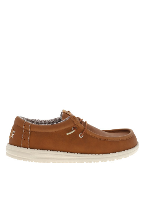 Sneakers Wally Classic camel à talon plat munis...
