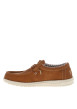 Thumbnail Sneakers Wally Classic camel à talon plat munis d'une semelle blanche - Image 3