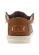 Thumbnail Sneakers Wally Classic camel à talon plat munis d'une semelle blanche - Image 4