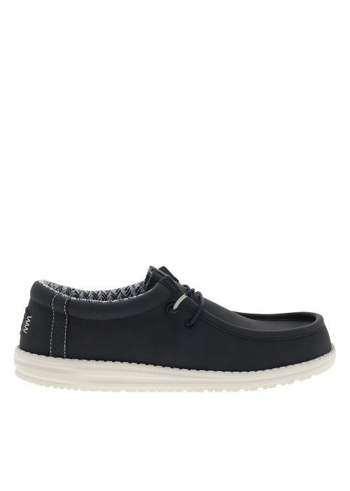 Sneakers Wally Classic bleu marine à talon plat...