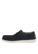 Thumbnail Sneakers Wally Classic bleu marine à talon plat et lacets ronds - Image 3