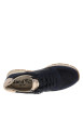 Thumbnail Baskets bleu marine à talon compensé bas avec des lacets et un zip latéral - Image 5