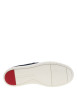 Thumbnail Mocassins en cuir bleu marine à semelle plate et un logo embossé sur la semelle - Image 6