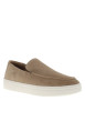 Thumbnail Mocassins en cuir camel à semelle plate et un logo embossé sur la semelle