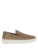 Thumbnail Mocassins en cuir camel à semelle plate et un logo embossé sur la semelle - Image 2