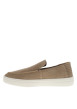 Thumbnail Mocassins en cuir camel à semelle plate et un logo embossé sur la semelle - Image 3