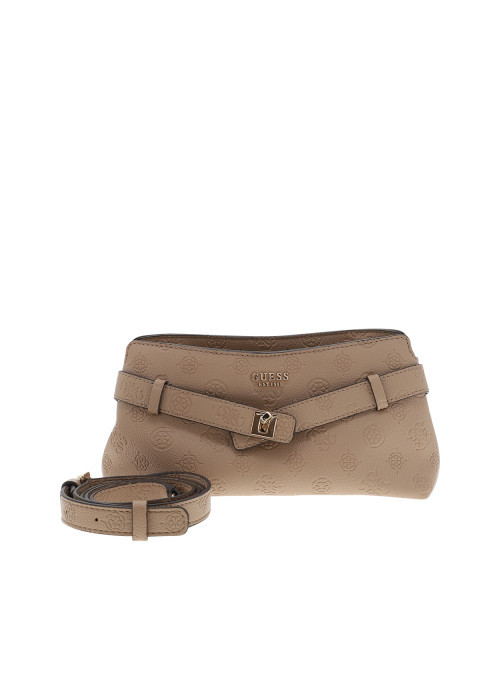 Sac à bandoulière amovible beige avec imprimé...