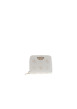 Thumbnail Porte-monnaie blanc à motif monogramme muni d'une fermeture à zip