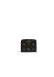 Thumbnail Porte-monnaie marron à motif monogramme muni d'une fermeture à zip