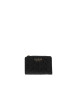 Thumbnail Porte-monnaie noir à motif monogramme muni d'un zip et d'un bouton-pression