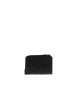Thumbnail Porte-monnaie noir à motif monogramme muni d'un zip et d'un bouton-pression - Image 2