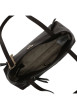 Thumbnail Sac à main porté épaule marron uni avec 2 anses et une fermeture à zip - Image 5