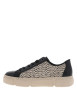 Thumbnail Tennis noires avec un talon plateau et pourvues de lacets noirs - Image 3