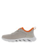 Thumbnail Baskets running taupe avec un talon plat et pourvues de lacets - Image 3