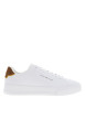 Thumbnail Tennis en cuir blanches à semelle plate et une fermeture lacets