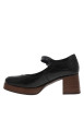 Thumbnail Mocassins en cuir noir verni à semelle décroché moyen et à boucle - Image 3