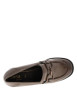 Thumbnail Mocassins taupe à talon décroché moyen et boucle métallique brillante - Image 5