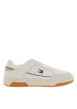 Thumbnail Baskets Tjm Cupsole en cuir blanches et beiges à talon plat avec des lacets - Image 2