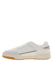 Thumbnail Baskets Tjm Cupsole en cuir blanches et beiges à talon plat avec des lacets - Image 3