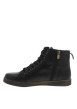 Thumbnail Bottines en cuir noires à talon plat avec des lacets et une fermeture zippée - Image 3