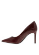Thumbnail Escarpins en cuir bordeaux à talon décroché haut et a bout pointu - Image 3
