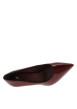 Thumbnail Escarpins en cuir bordeaux à talon décroché haut et a bout pointu - Image 5