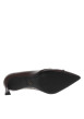 Thumbnail Escarpins décolletés simples en cuir bordeaux avec un talon décroché haut - Image 6