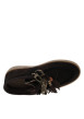 Thumbnail Boots en cuir chocolat avec un talon plat et des lacets à motif léopard - Image 5