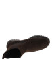 Thumbnail Boots en cuir chocolat à talon plat avec des soufflets élastiqués - Image 5